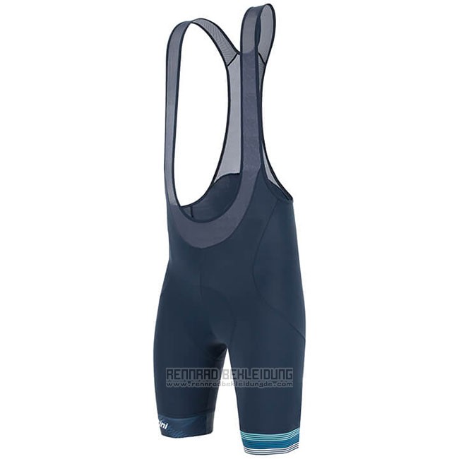 2019 Fahrradbekleidung Tour Down Under Blau Trikot Kurzarm und Tragerhose